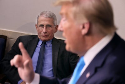 Trump Uses Briefing To Question Why He’s Not As Popular As Fauci