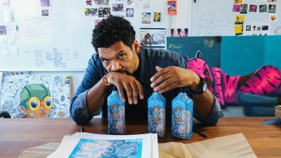 Artist Hebru Brantley Designs First Limited Edition Bombay Bottle