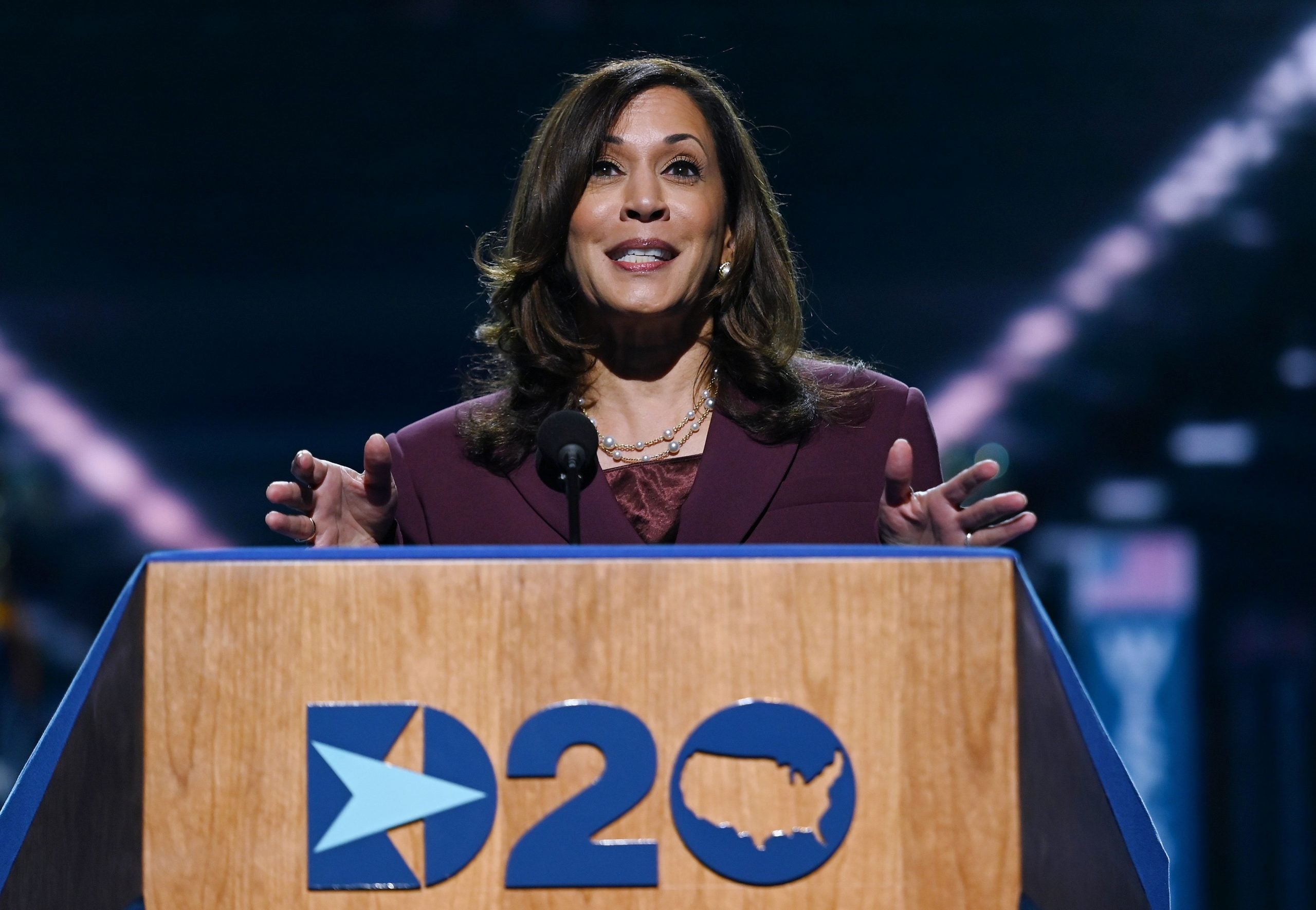 Kamala Harris Formally Accepts Historic VP Nomination