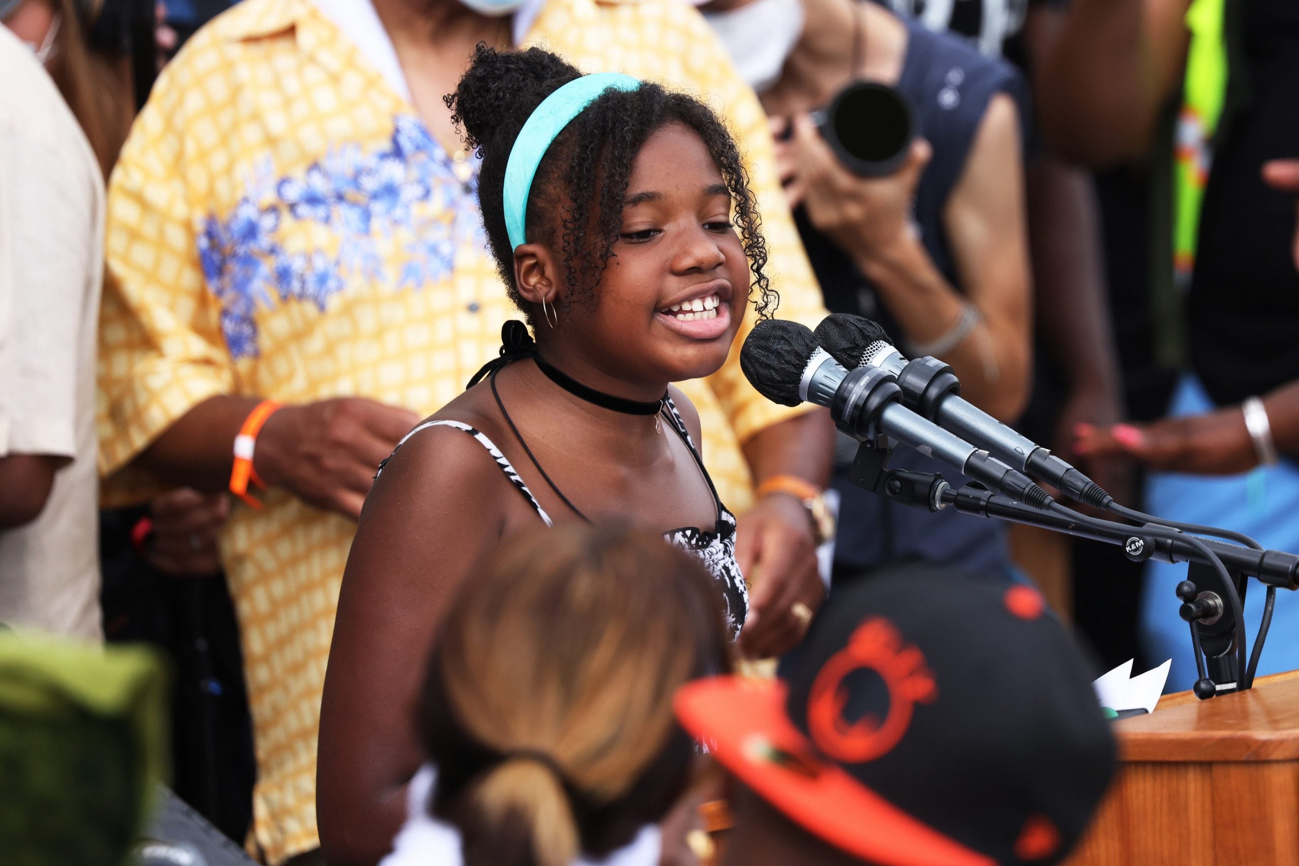 MLK's Grandaughter Delivers Rousing Speech During March On Washington