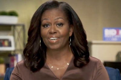Michelle Obama Name-Checks Trump During DNC Keynote