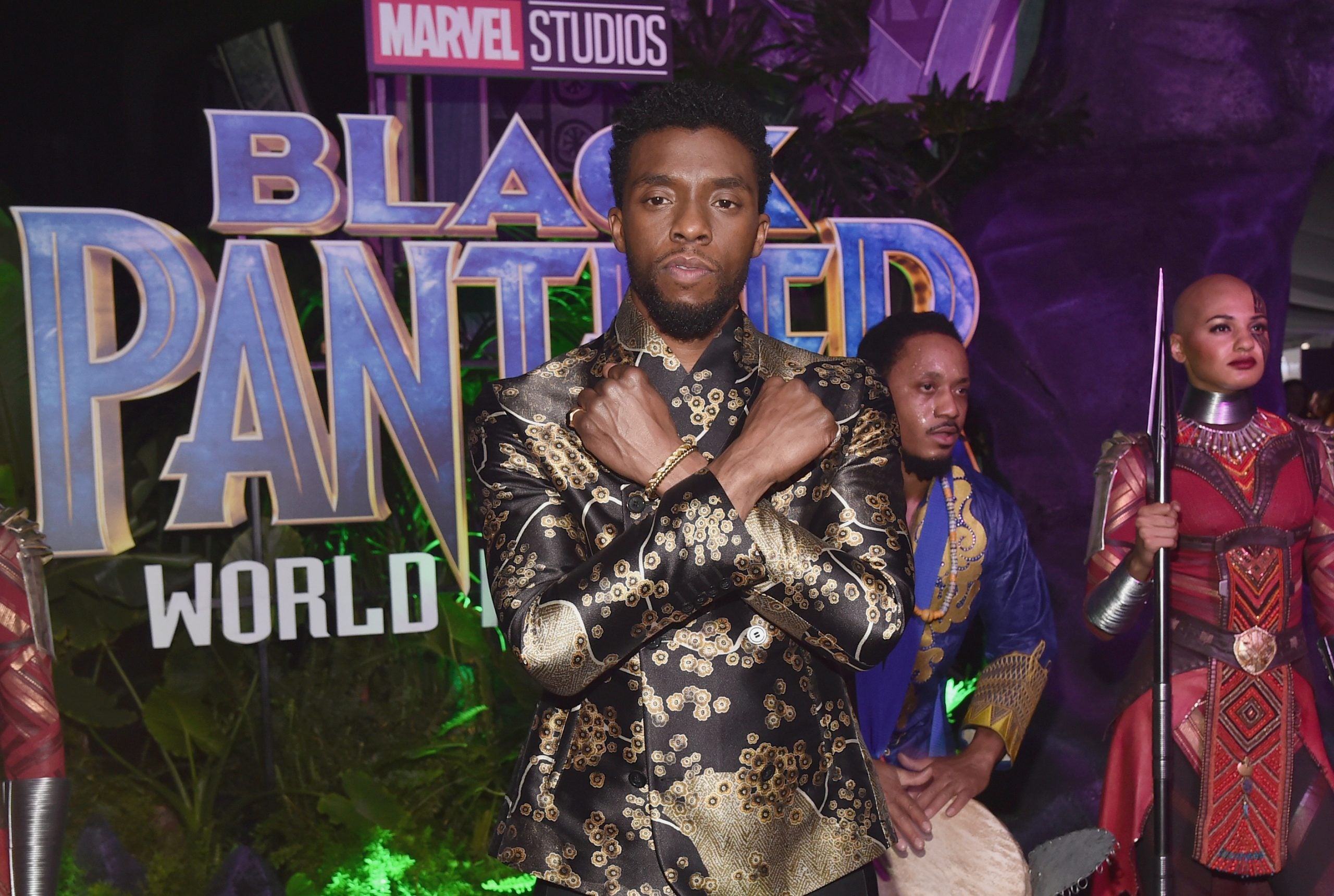 Chadwick Boseman 'Black Panther' Mural Done By Black Visual Artist Unveiled At Disneyland