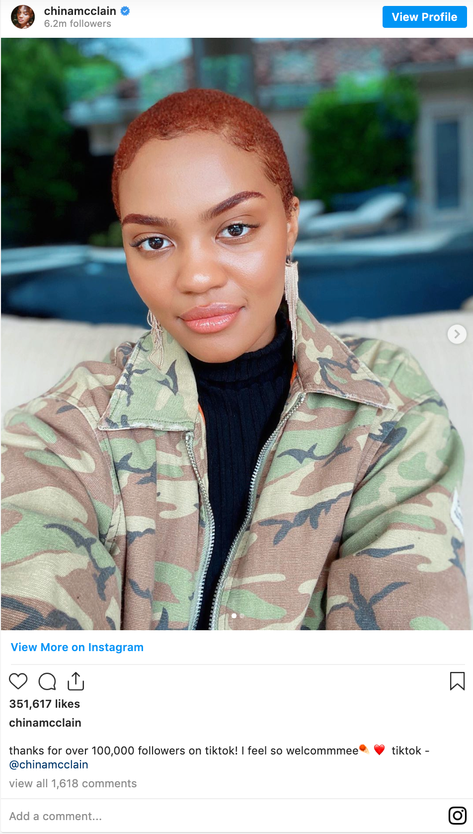 China McClain Has A Message For Men Who Aren't Fans Of Short Hair