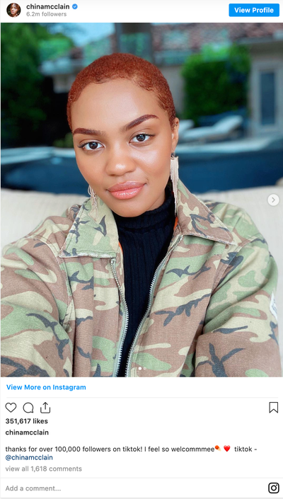 China McClain Has A Message For Men Who Aren’t Fans Of Short Hair