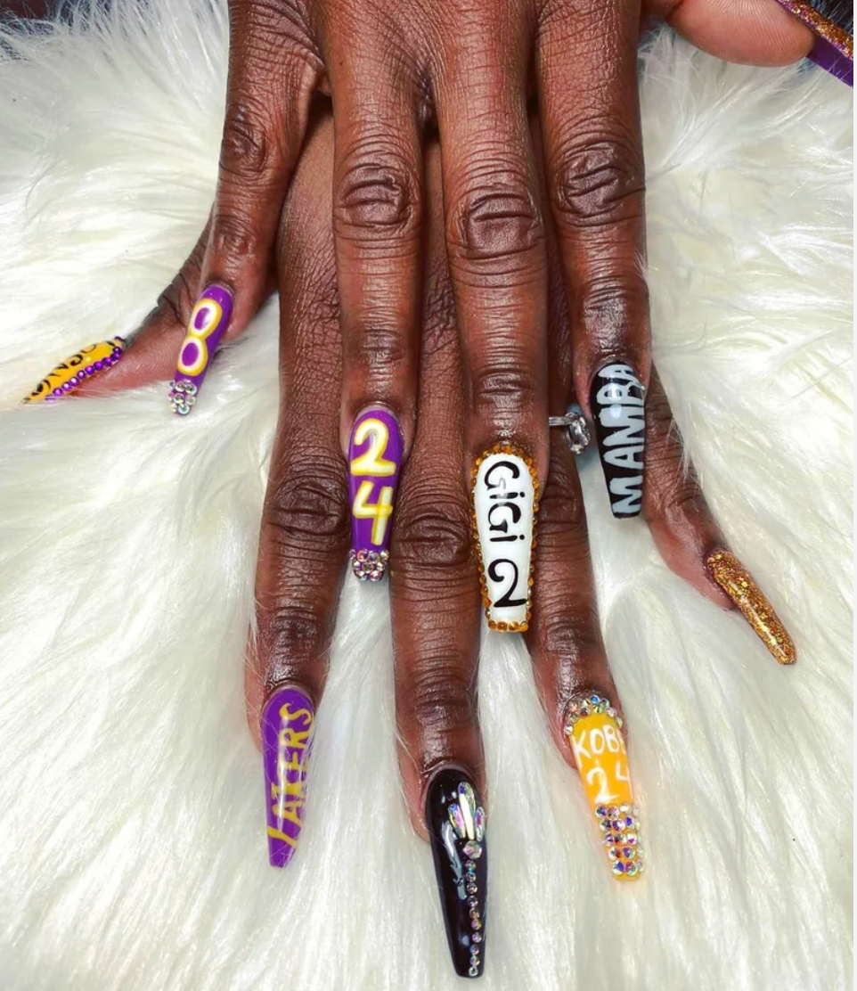 These Nail Designs Are A Touching Tribute To Kobe Bryant | Essence
