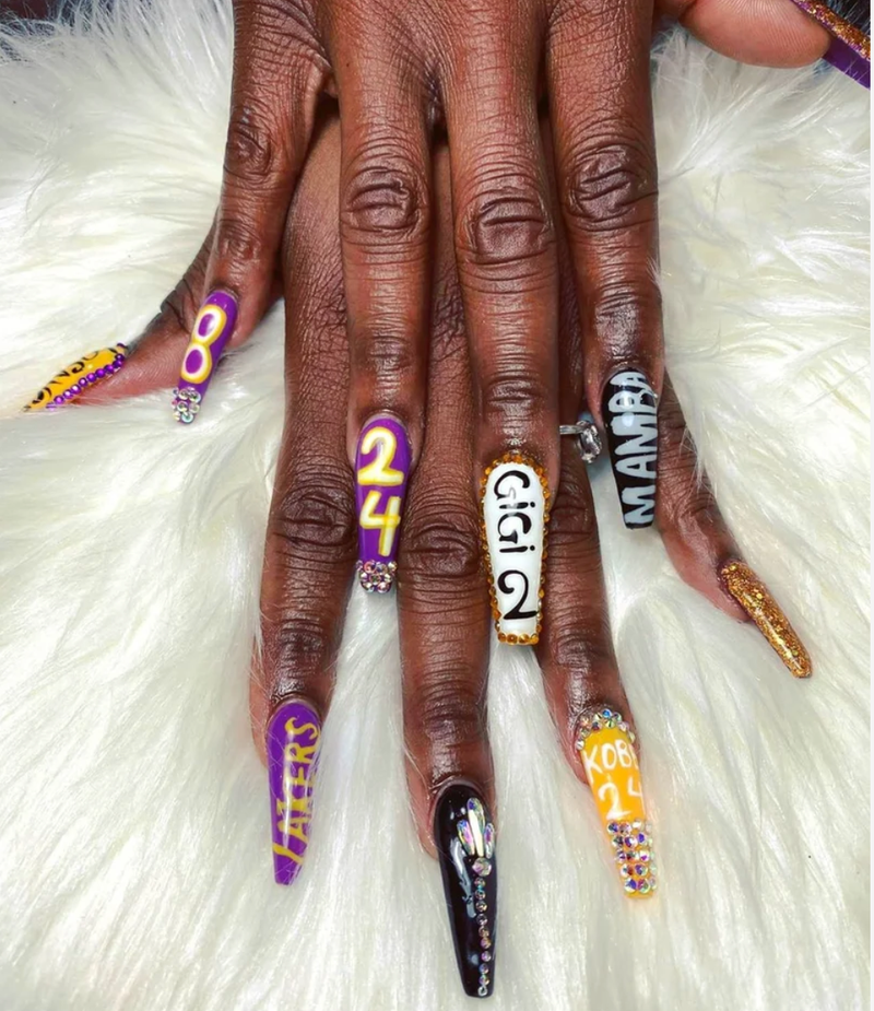 These Kobe Bryant Nail Designs Are A Touching Tribute To The Late