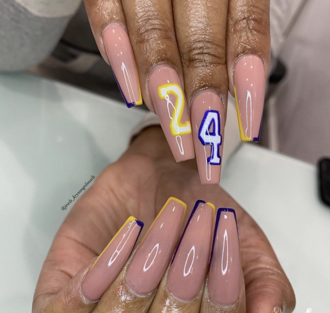 These Nail Designs Are A Touching Tribute To Kobe Bryant