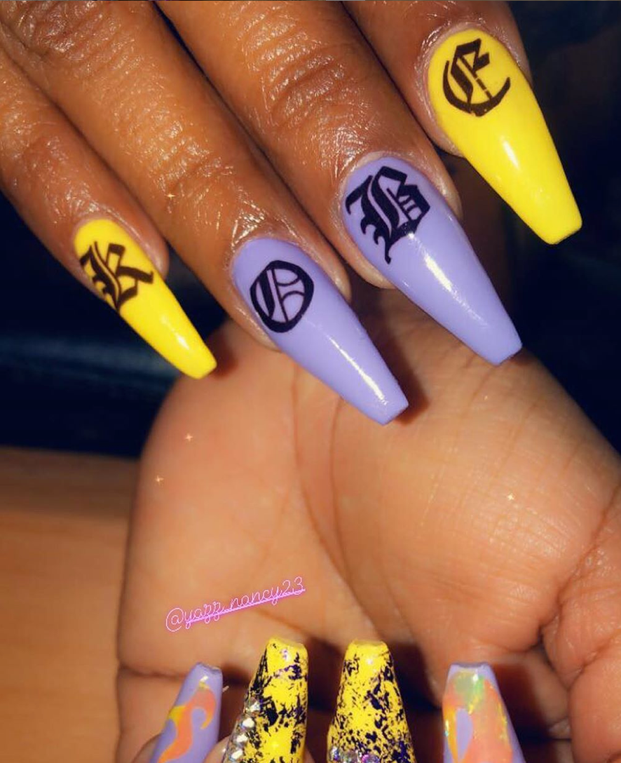 These Nail Designs Are A Touching Tribute To Kobe Bryant