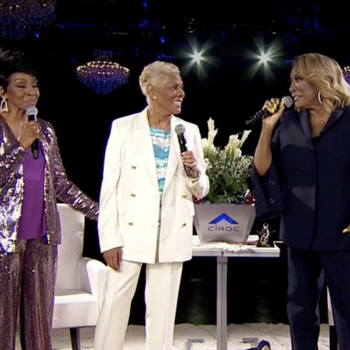Dionne Warwick Makes Surprise Appearance During Patti LaBelle & Gladys Knight's Verzuz Battle