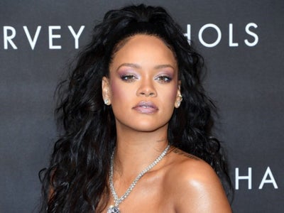 Rihanna Proves Blue Eyeliner Looks Good On Deep Skin Tones