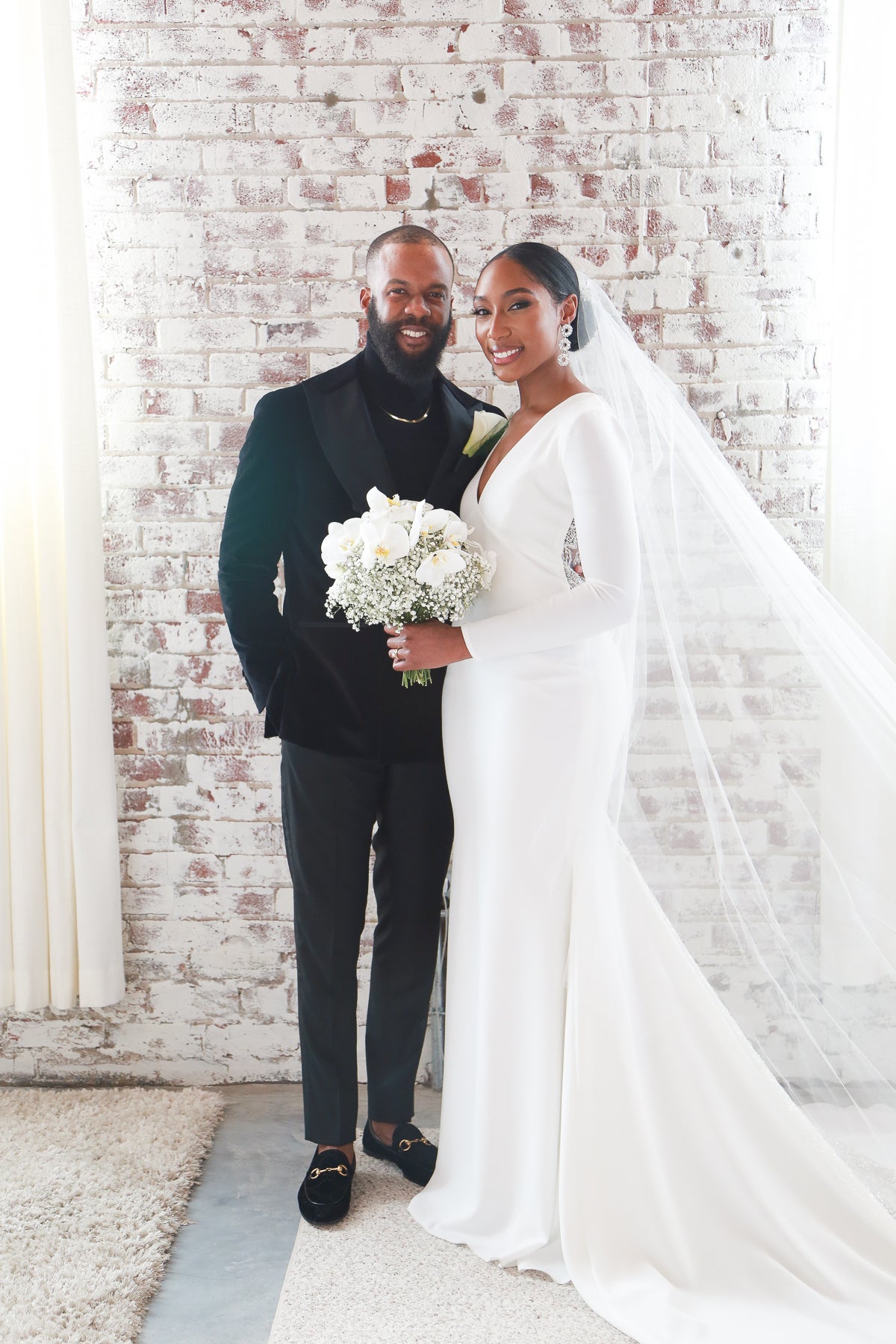 Bridal Bliss: We Couldn't Take Our Eyes Off Maya And André's Modern North Carolina Wedding