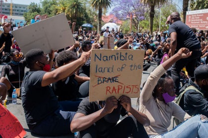 #ShutItAllDown: Namibia Police Use Tear Gas, Rubber Bullets To Disperse Gender-Based Violence Protests