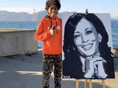 Artist Tyler Gordon, 14, Receives Phone Call Of A Lifetime