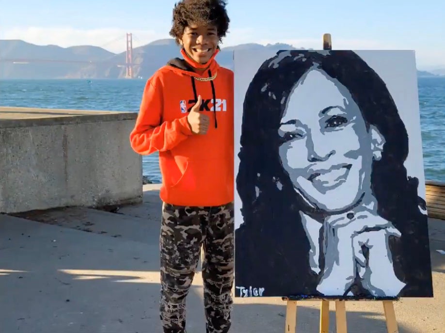 Artist Tyler Gordon, 14, Receives Phone Call Of A Lifetime