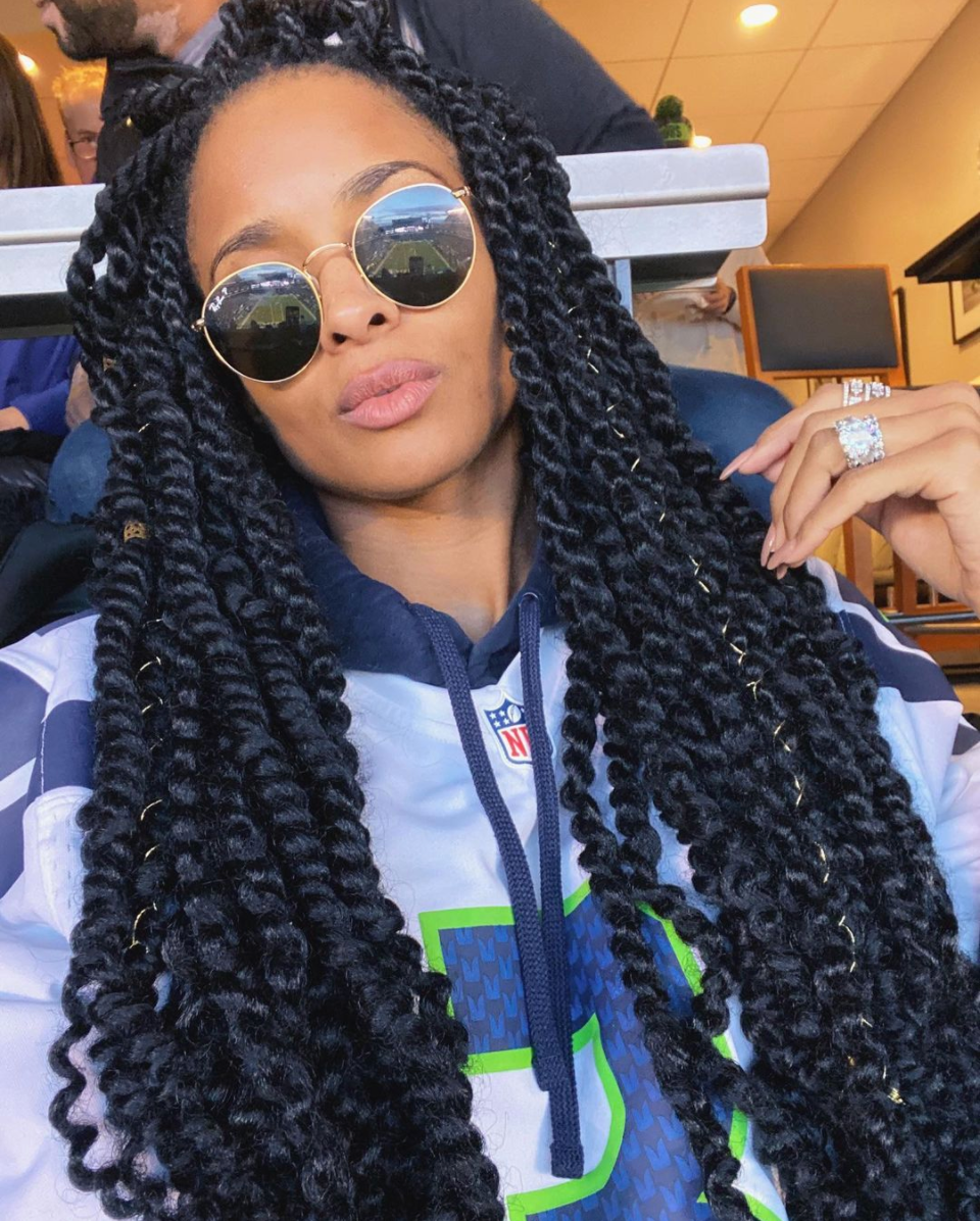 Ciara Rocking Ice-Blue Hair Is Our Latest Obsession