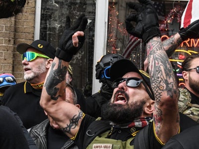 #MAGA Violence: Multiple People Stabbed As Proud Boys Tear Down Black Lives Matter Signs From Black Churches In D.C., Set Them On Fire