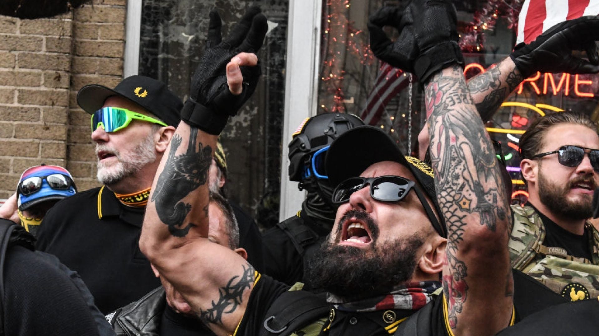 #MAGA Violence: Multiple People Stabbed As Proud Boys Tear Down Black Lives Matter Signs From Historic Black Churches In D.C., Set Them On Fire