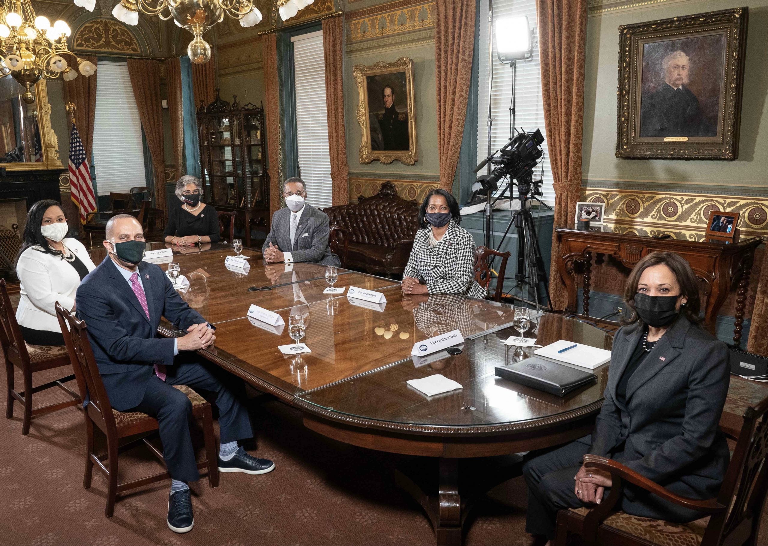 A Historic Meeting: Vice President Kamala Harris Welcomes Congressional Black Caucus to the White House