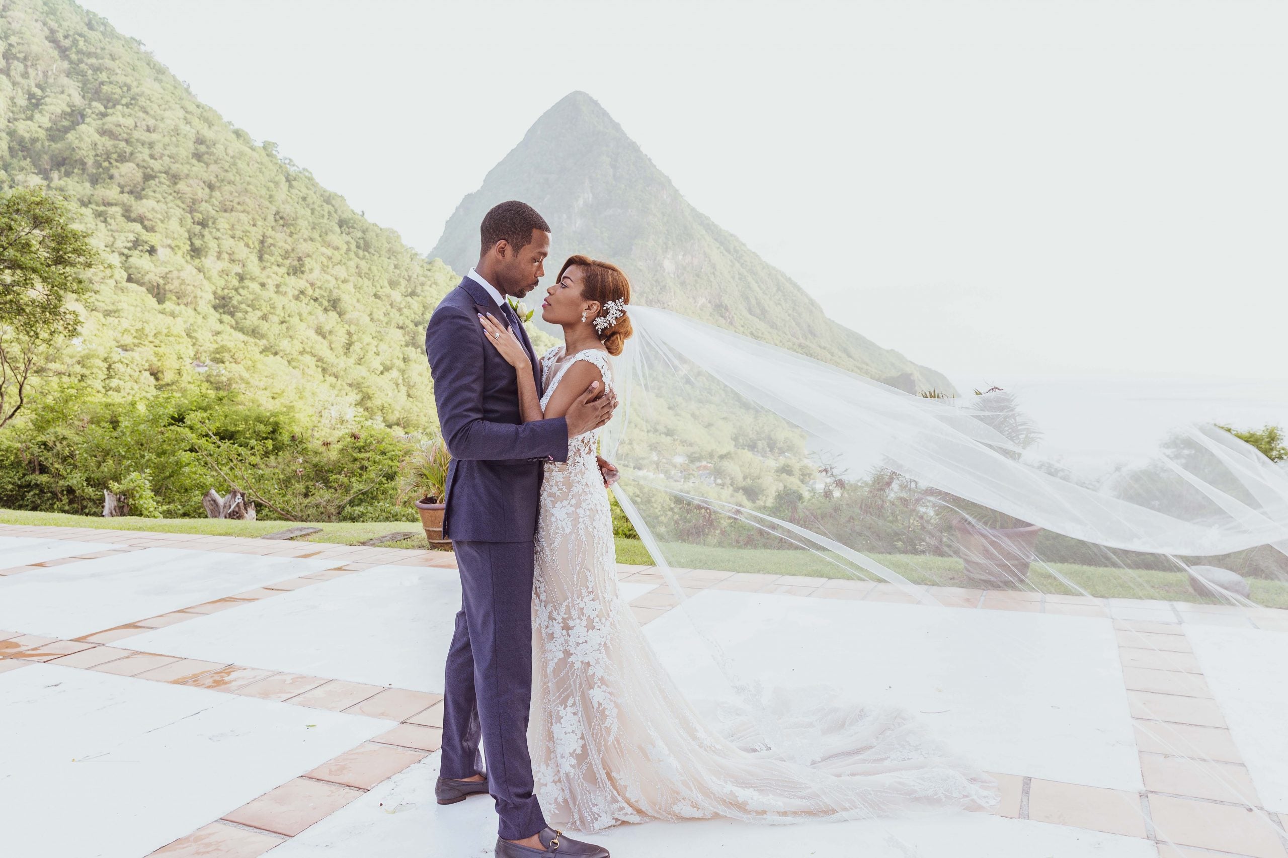 Bridal Bliss: Brittany and Oliver's Sweet St. Lucia Wedding Was Unforgettable