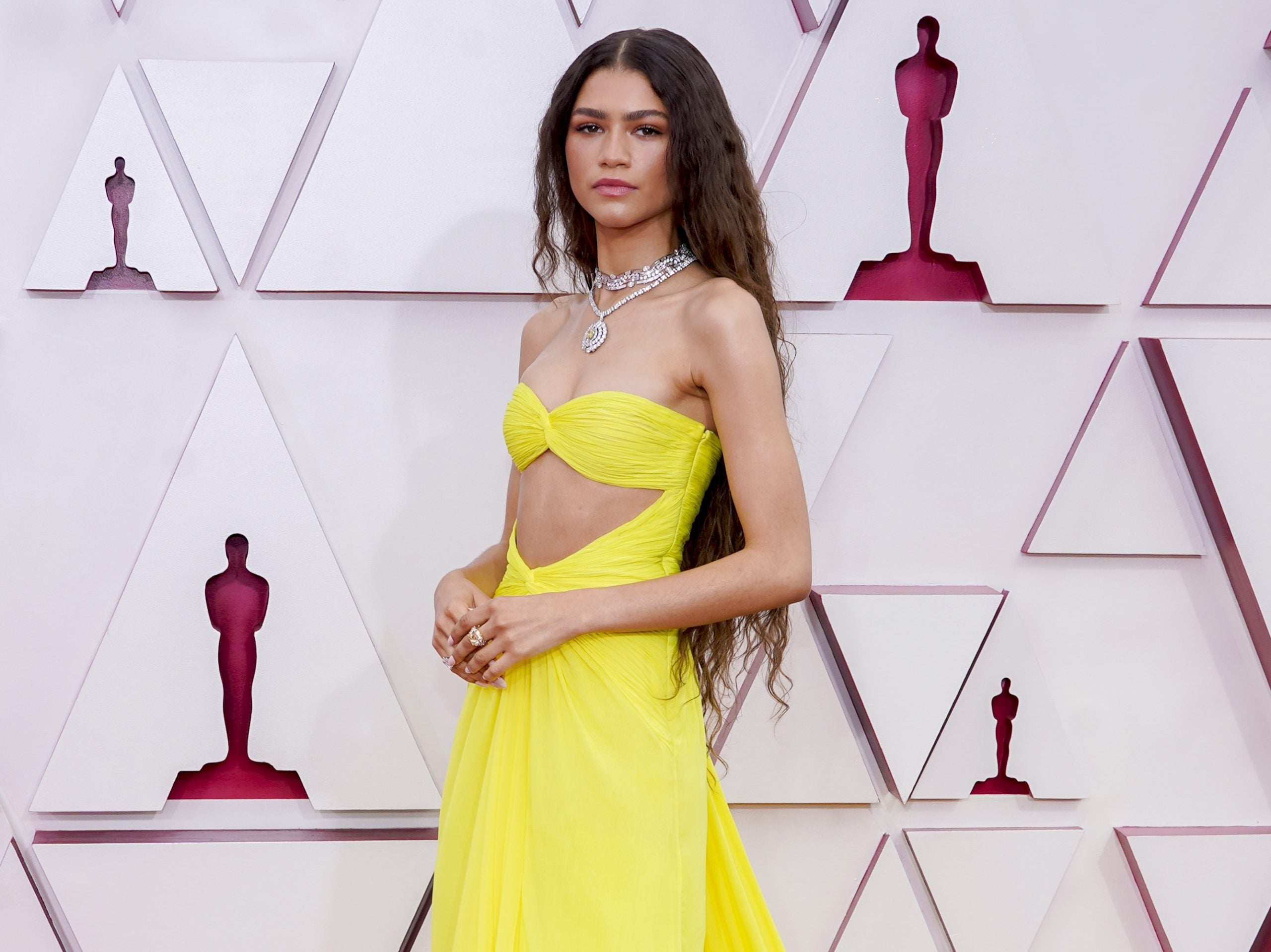Zendaya Was Breathtaking In This Cher-Inspired Valentino Gown At The 2021 Oscars