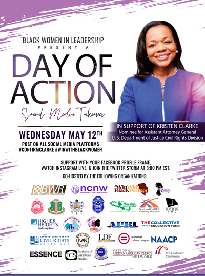Black Women Leaders Promote a Day of Action for Department of Justice Nominee Kristen Clarke