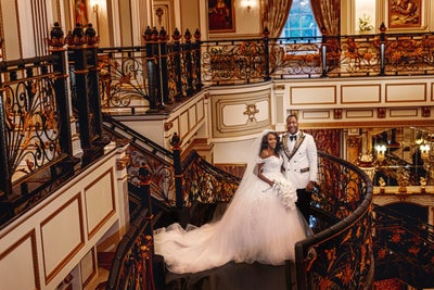 Bridal Bliss: Amira & Kester Went From A Covid Wedding At Home To An Epic Ceremony In A New Jersey Castle