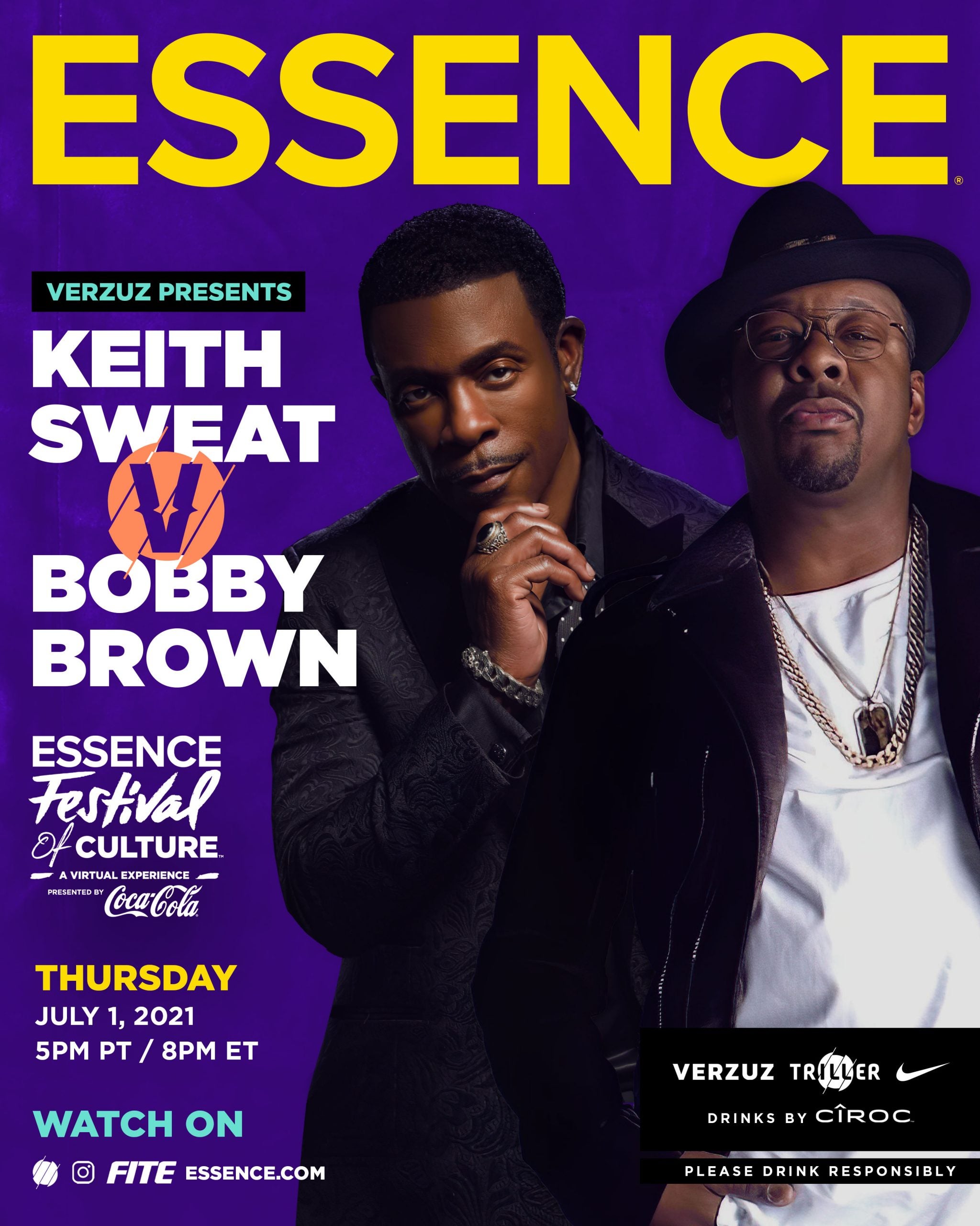 ESSENCE Festival x Verzuz: Bobby Brown & Keith Sweat Are Going Hit For Hit