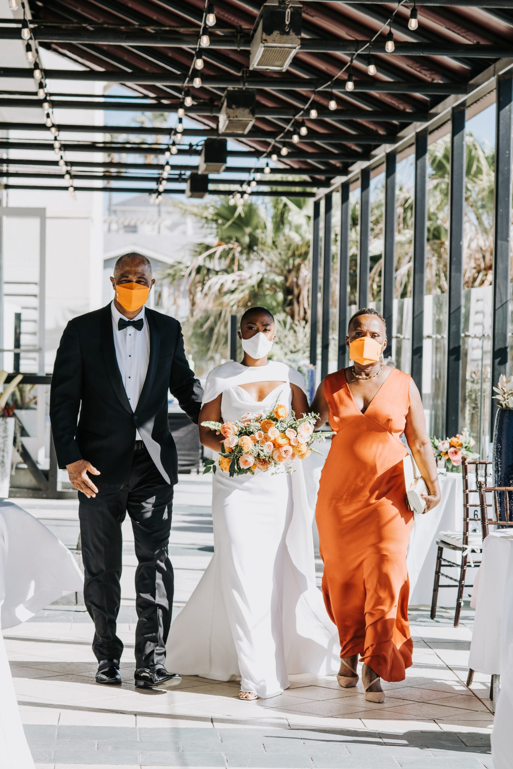 Bridal Bliss: Hello Palm Trees and Ocean Views — See Chelsea And Emerson's Intimate SoCal Wedding