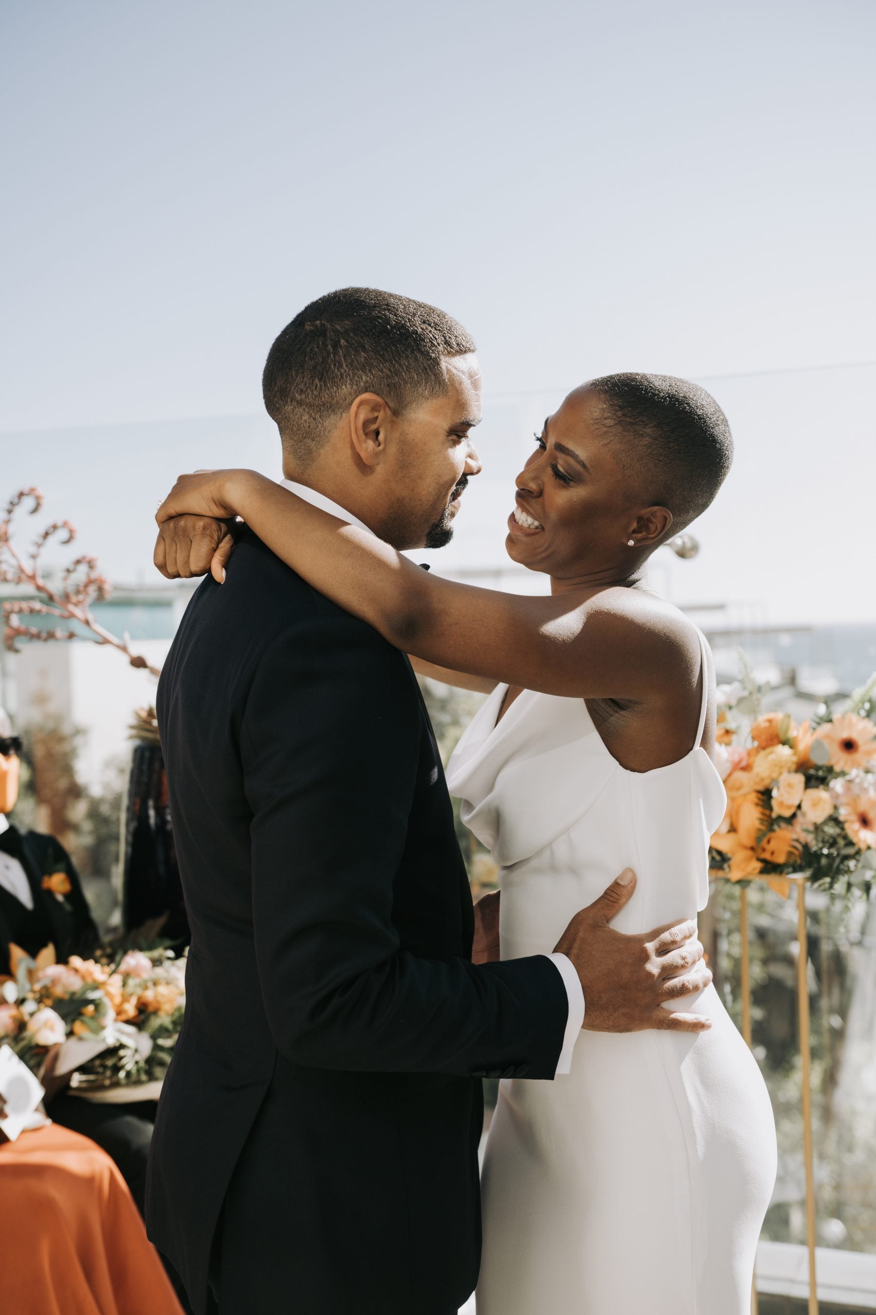 Bridal Bliss: Hello Palm Trees and Ocean Views — See Chelsea And Emerson's Intimate SoCal Wedding