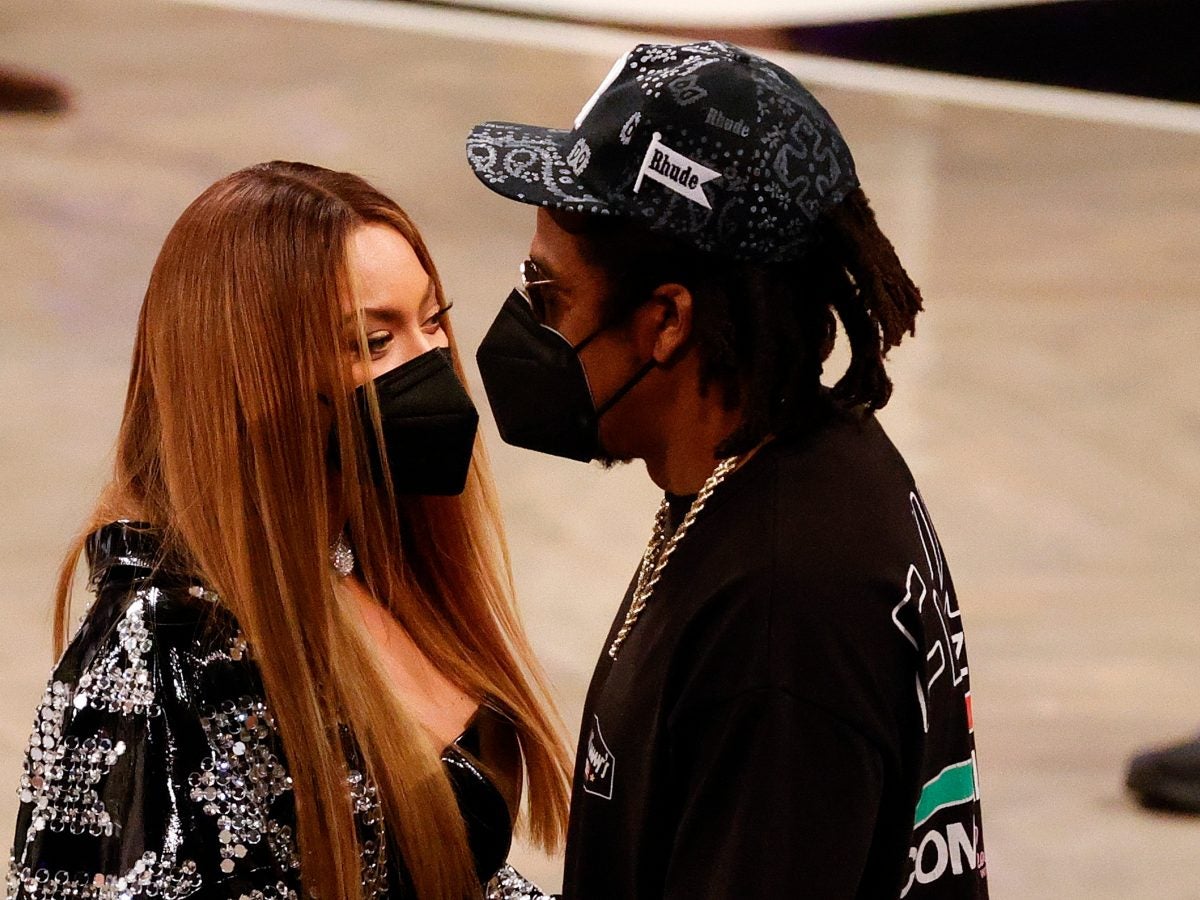 Jay Z And Beyonce Courtside 2022