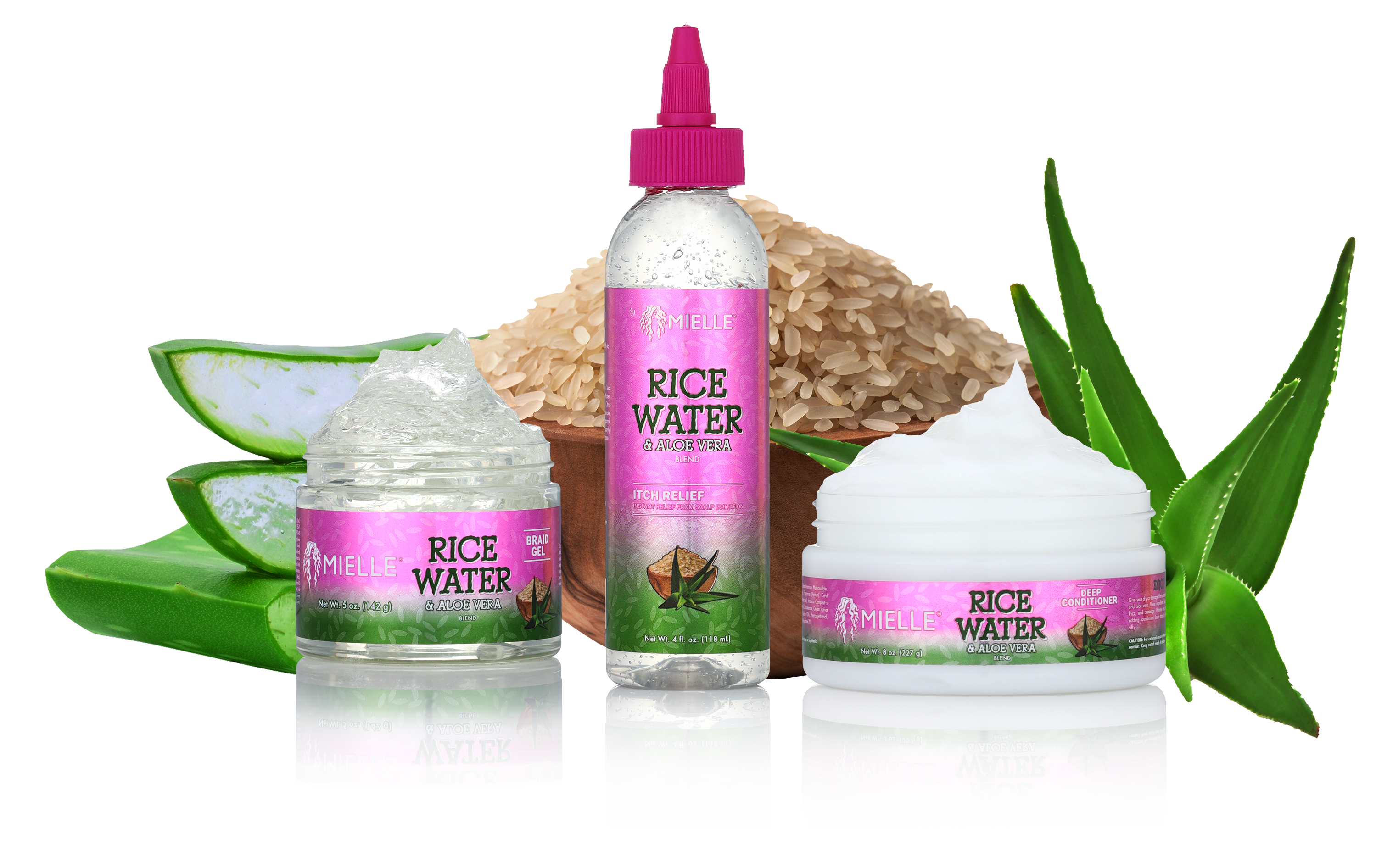 Rice Water & Aloe Braid Gel, Braiding Gel- MIELLE