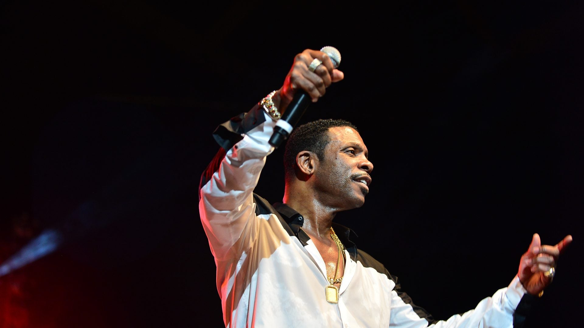 Our Favorite Photos of Birthday Boy Keith Sweat Showing Off His Signature Swag On Stage