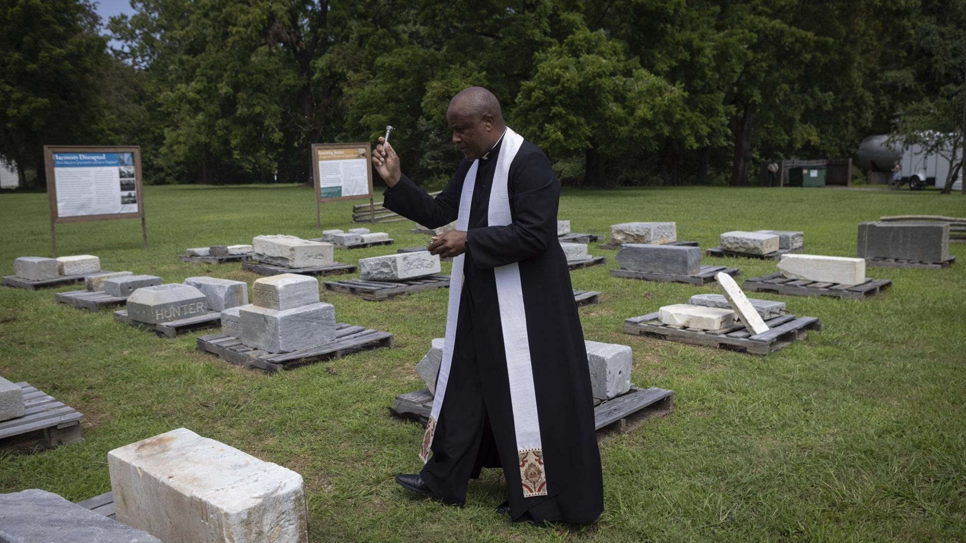Headstones From a Historic African American Cemetery Were Found Being Used for Erosion Control