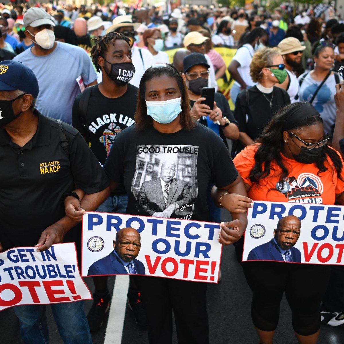 Thousands Join Voting Rights Marches, Rallies in DC and Nationwide