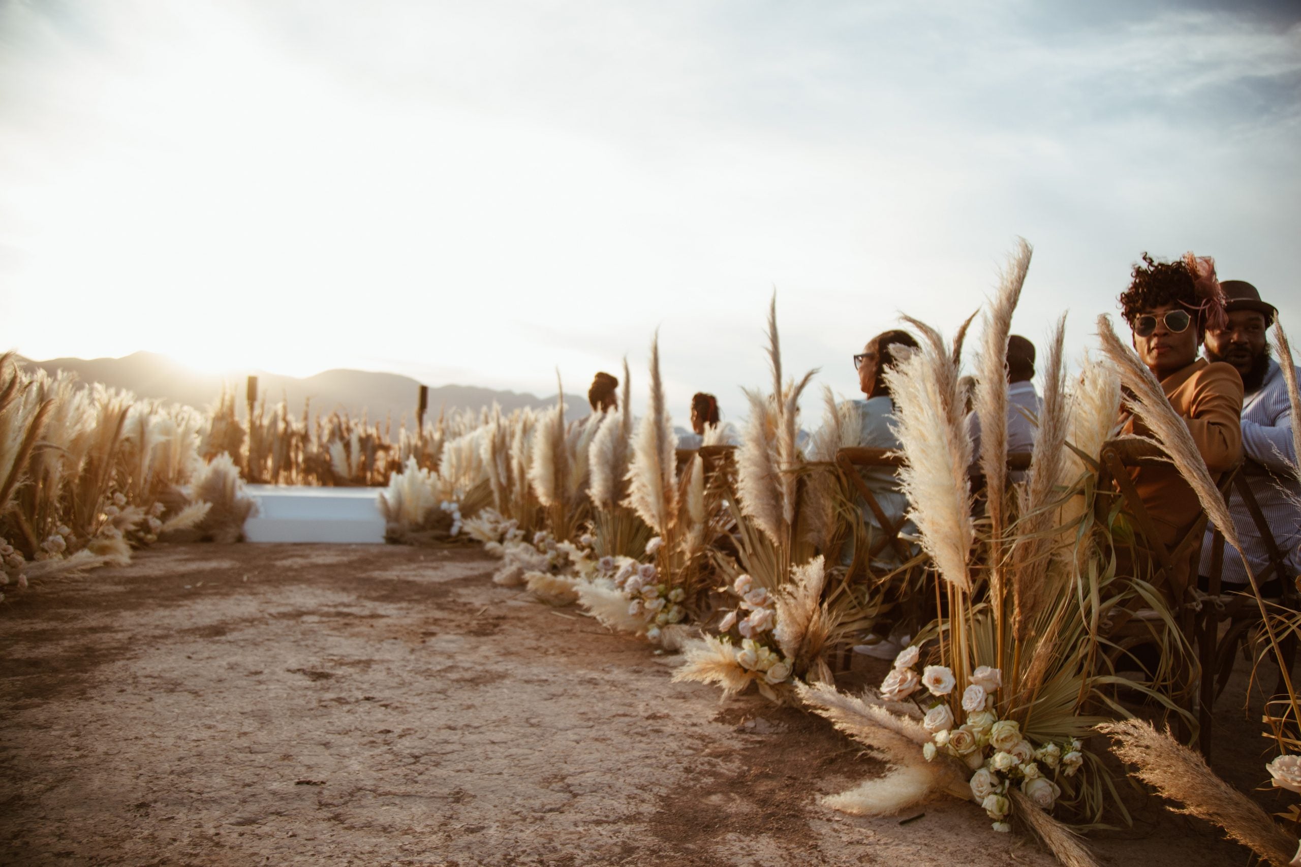 Bridal Bliss: Riqua And Andre's Las Vegas Wedding Included Showgirls, The Strip, And A Stunning Desert Ceremony