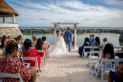 Bridal Bliss: Courtney And Michael Pulled Off A Stunning Destination Wedding With An Ocean Side Ceremony In Mexico