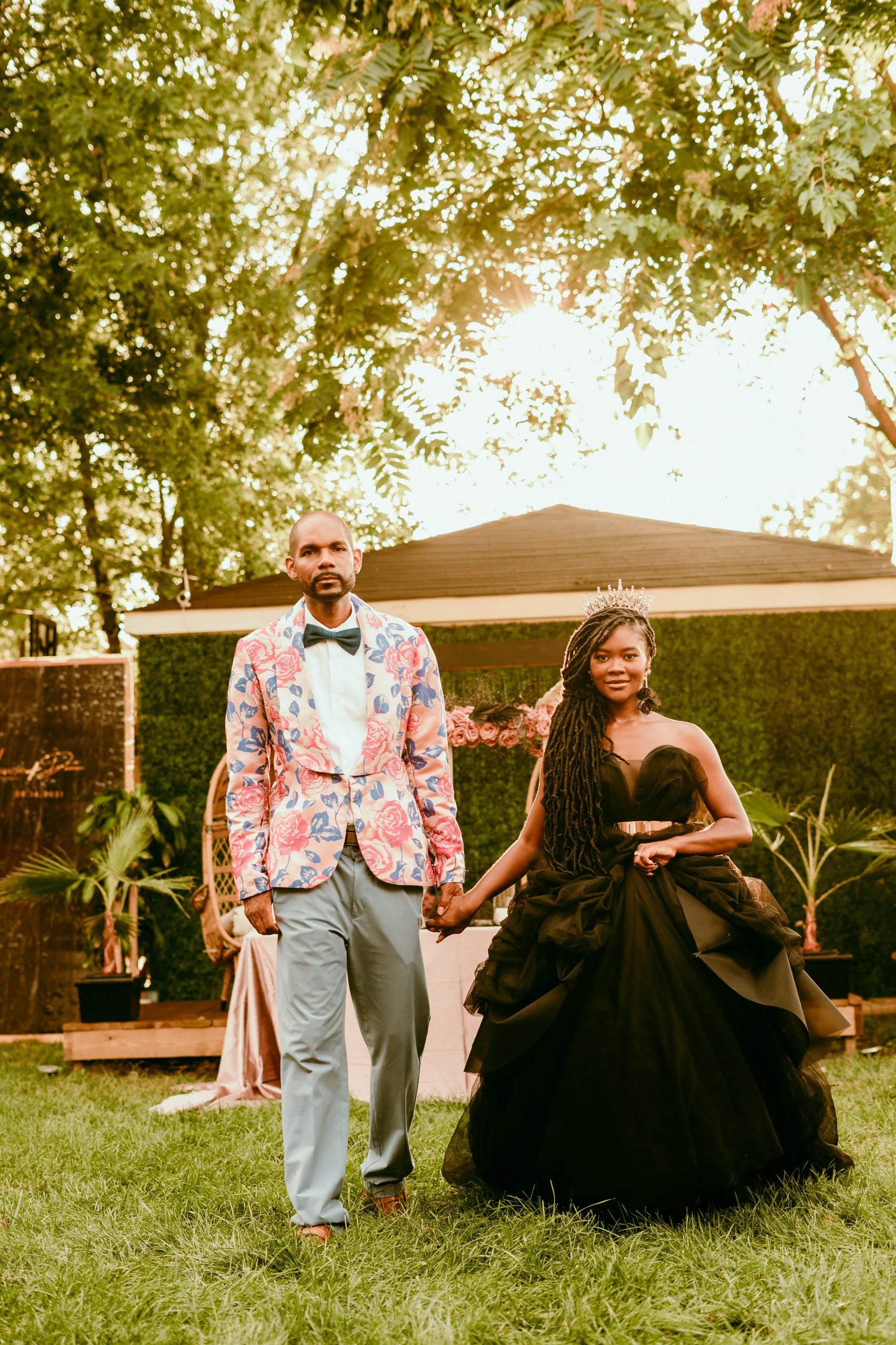 Bridal Bliss: 'Project Runway' Alum Laurie And Damon Had A Brilliant Backyard Wedding In Chi-Town