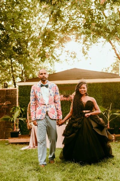 Bridal Bliss: ‘Project Runway’ Alum Laurie And Damon Had A Brilliant Backyard Wedding In Chi-Town