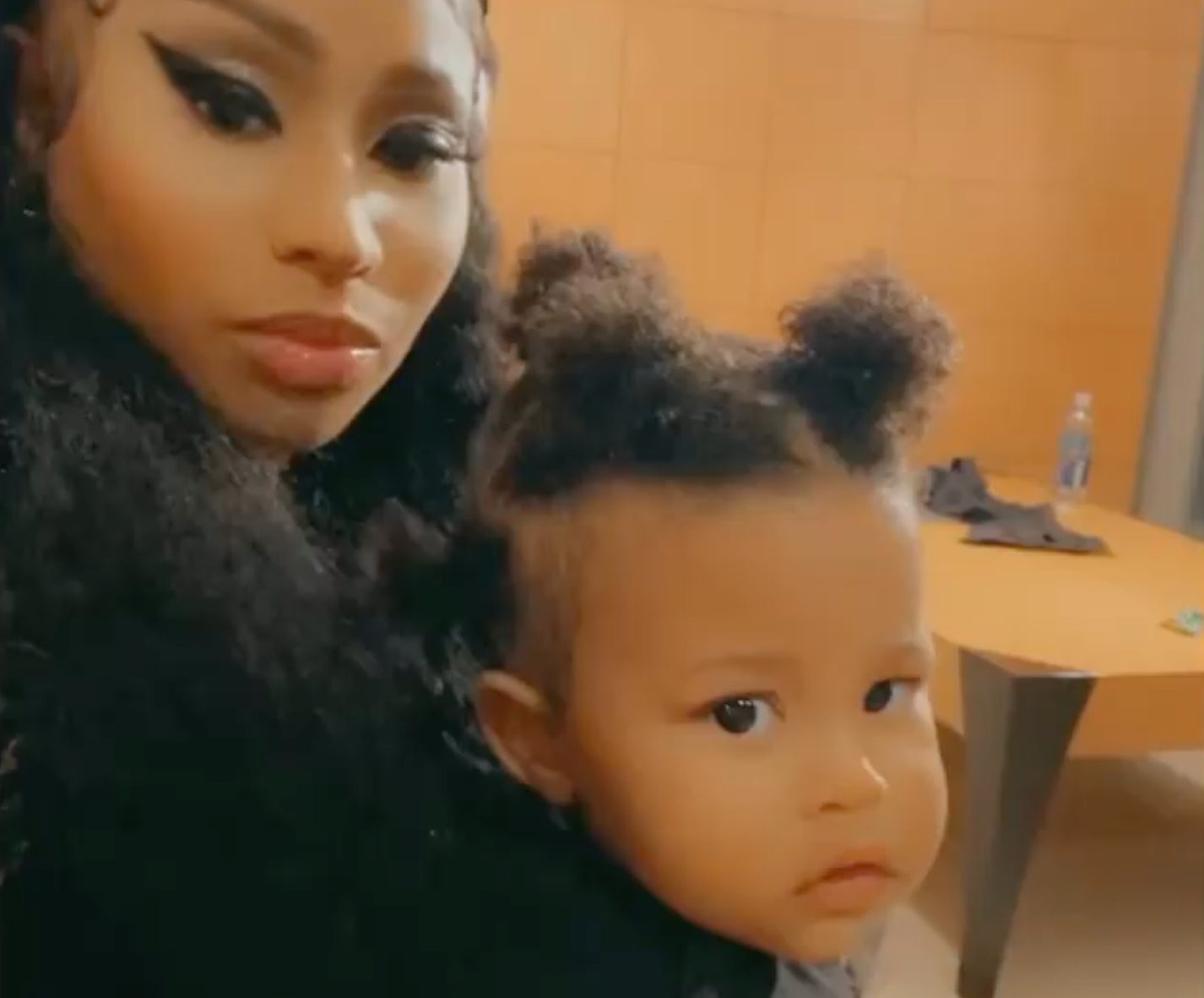 Nicki Minaj's Son Surprises Her By Saying 'Hi' For The First Time On Camera