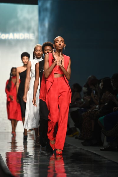 Runway Recap: Arc Of Andre SS2022 Collection Highlights Black Maternal Health Crisis At Essence Fashion House