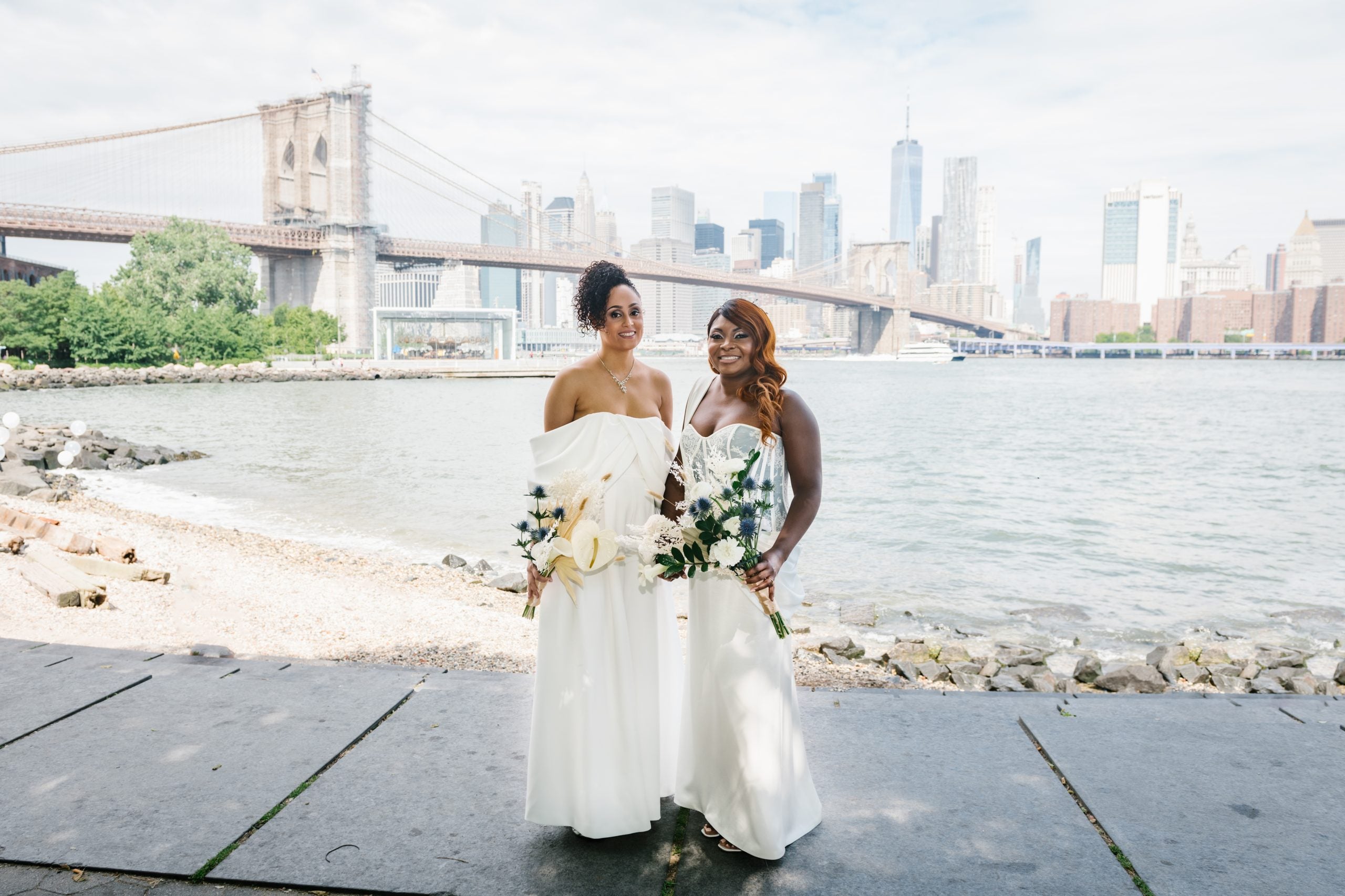 Bridal Bliss: After Proposing To Each Other A Week Apart, Ayanna & Sully Eloped In A Park In Brooklyn
