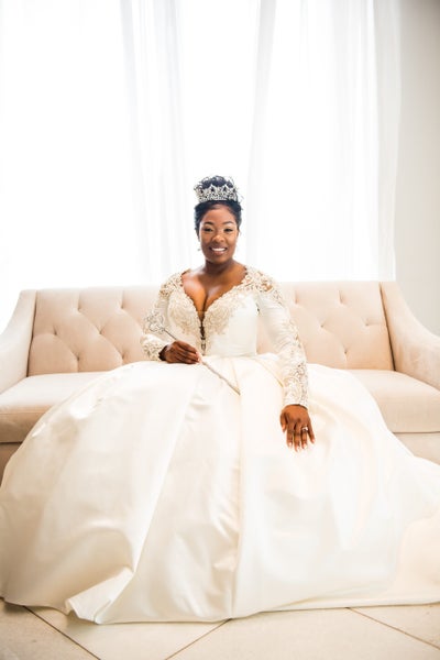 Bridal Bliss: Rheonna Was A Queen With A Crown And Scepter And Keith Was Her King For Their Fairytale Wedding