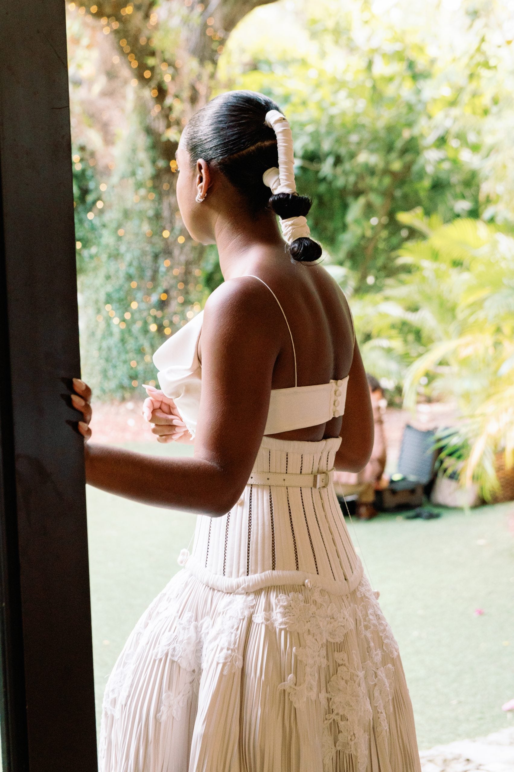 Telsha Anderson-Boone’s Nontraditional Wedding Dress Should Be On Your Moodboard