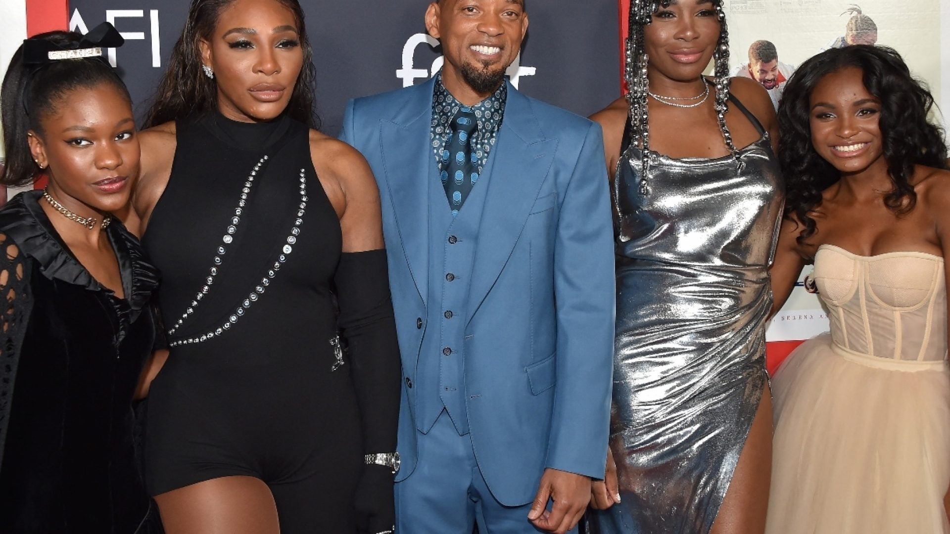 Venus & Serena Williams Join Will Smith And Family For The 'King Richard' Red Carpet Premiere