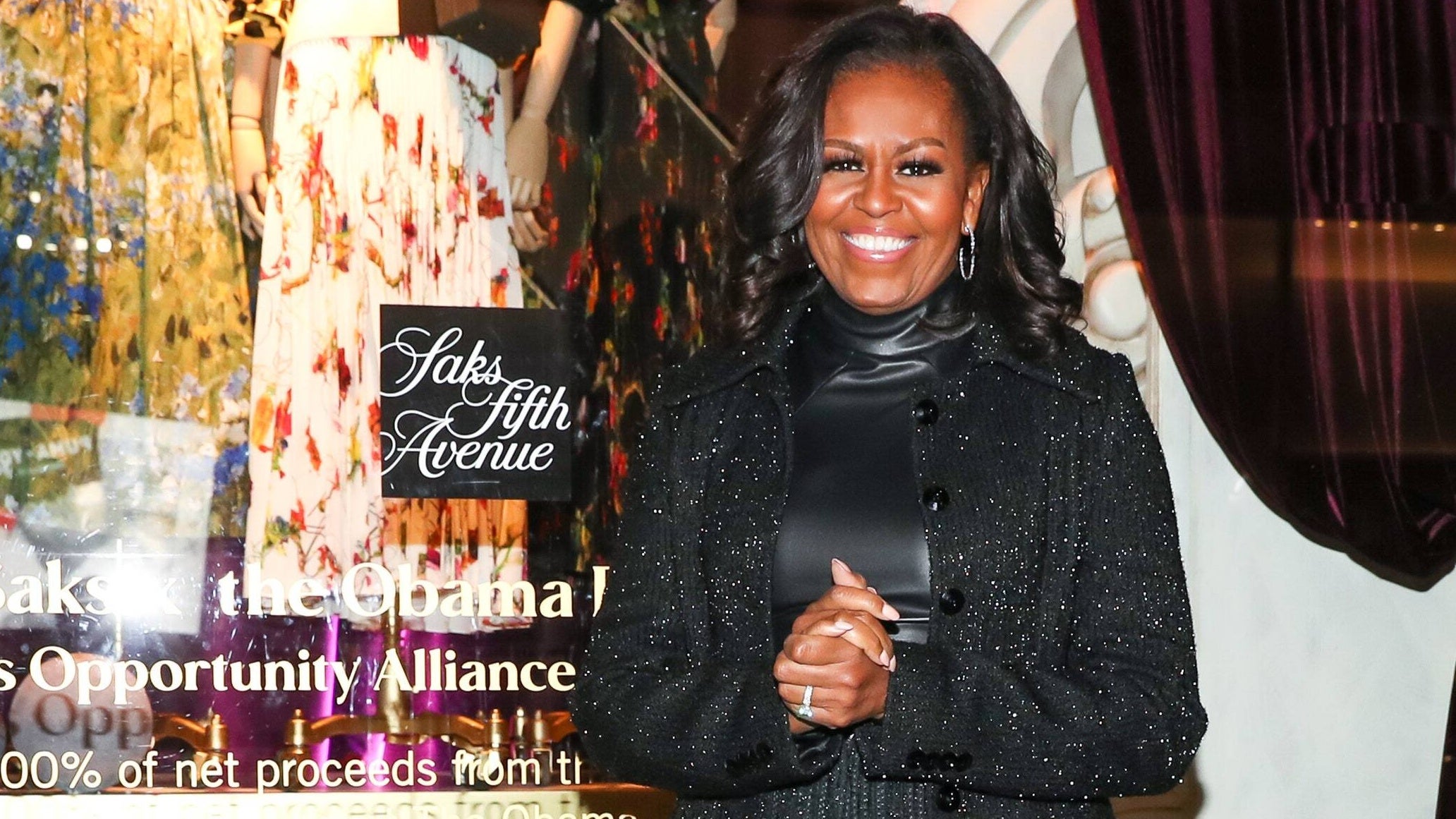 Michelle Obama Shows How To Dress Holiday Chic In Christopher John Rogers And This Must-Have Leather Bodysuit