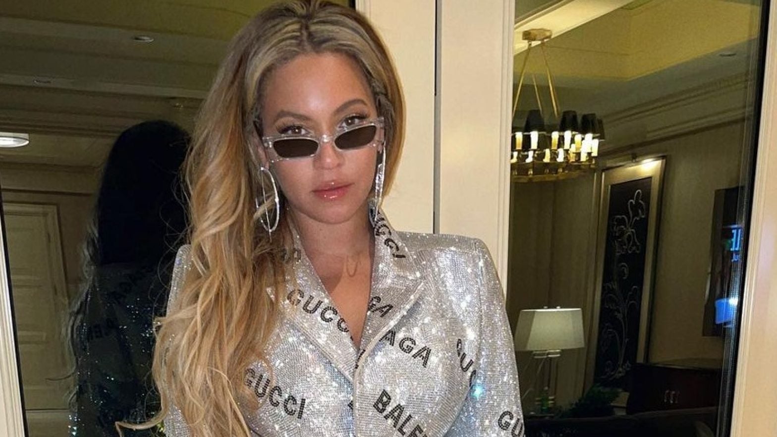 Beyoncé Shined Bright In This Sparkly Silver Suit