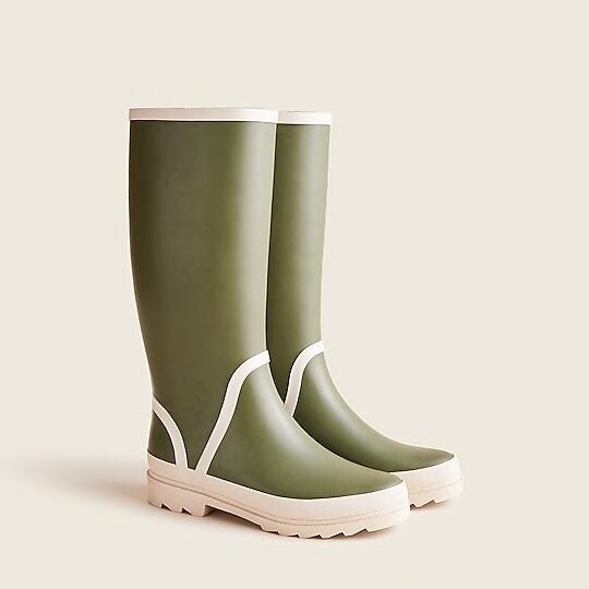 Burberry 'house Check' Rain Boots in Natural