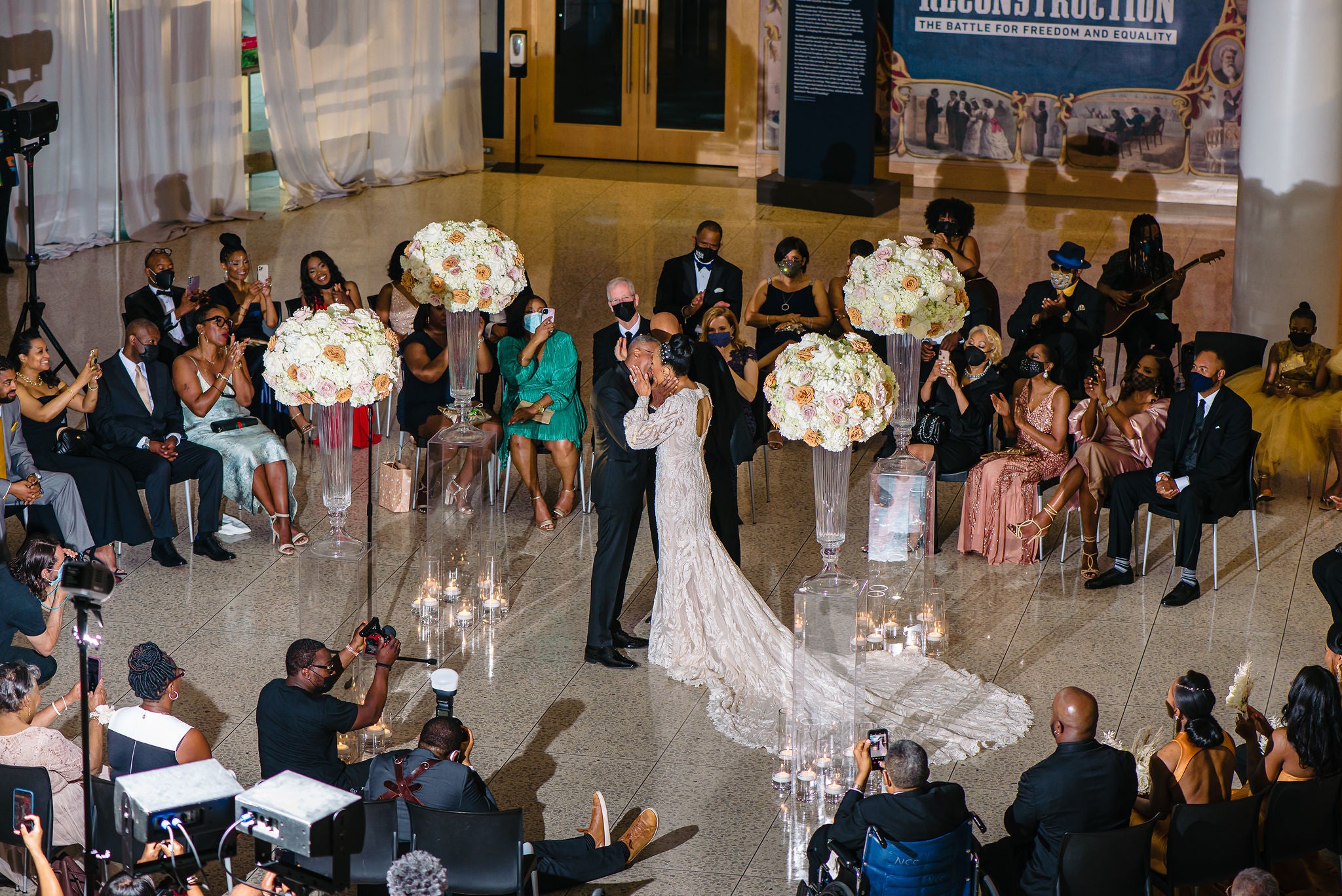 Bridal Bliss: After Meeting Online During Quarantine, Cheri And Tracey Said 'I Do' In A Museum A Year Later