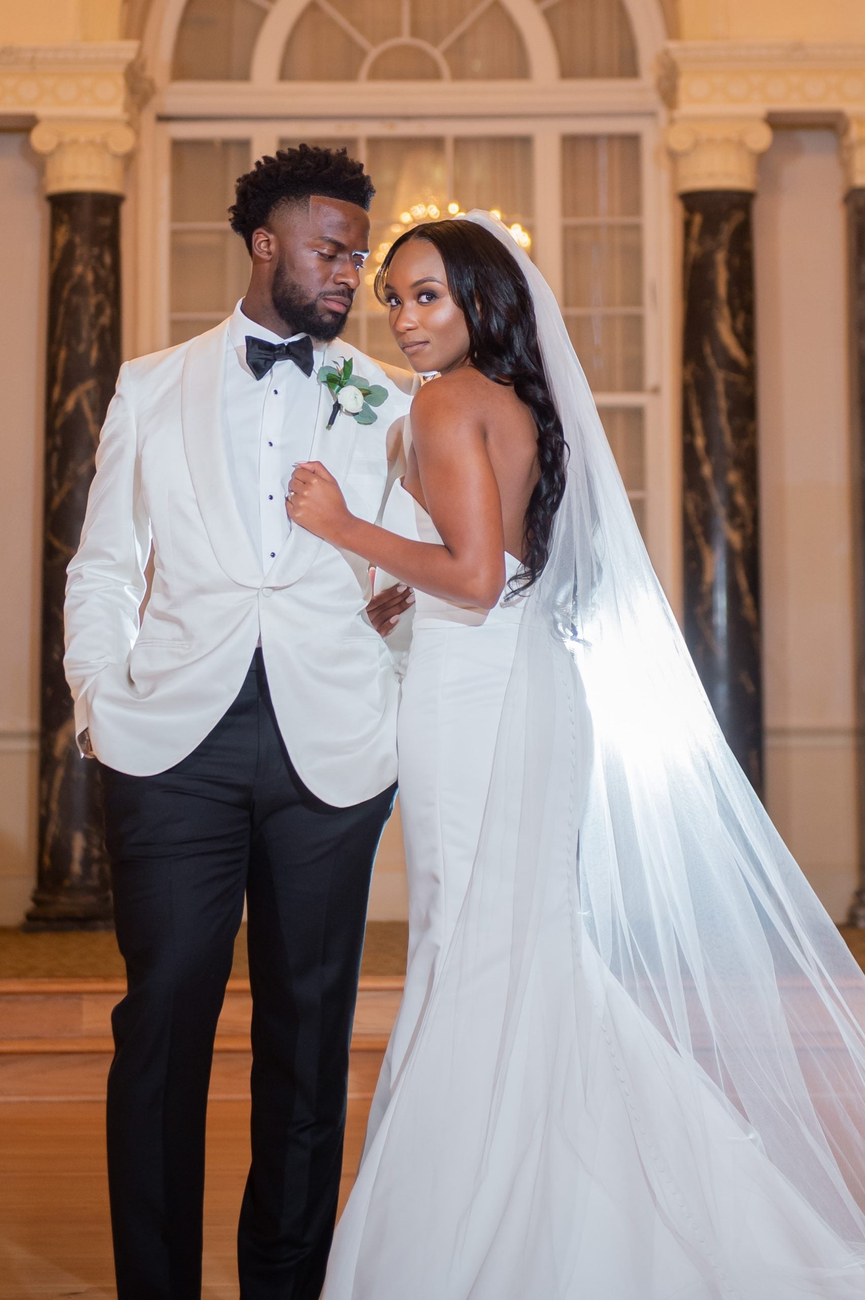 Bridal Bliss: Emani Hill And MLB Star Taylor Trammell Said “I Do” With Extravagant Florals And Fireworks