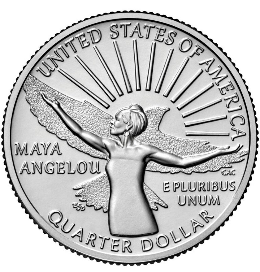 Maya Angelou Becomes The First Black Woman Featured On A US Quarter
